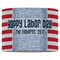 Labor Day 16" Drum Lampshade - FRONT (Fabric)