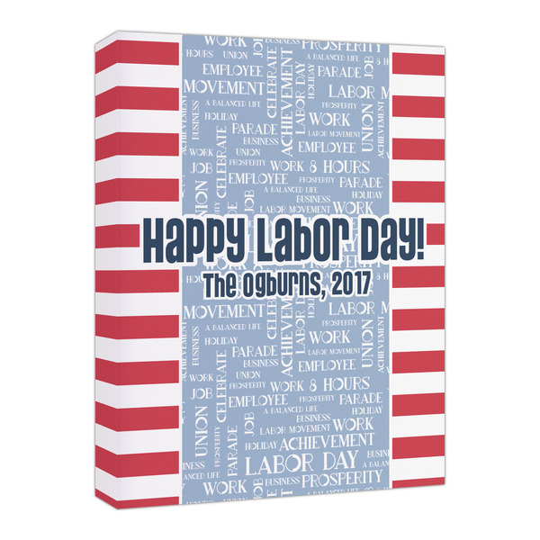 Custom Labor Day Canvas Print - 16x20 (Personalized)