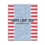 Labor Day Wood Print - 16x20 (Personalized)