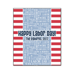 Labor Day Wood Print - 20x24 (Personalized)