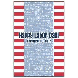 Labor Day Wood Print - 20x30 (Personalized)