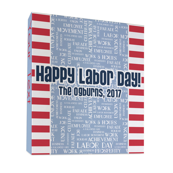 Custom Labor Day 3 Ring Binder - Full Wrap - 1" (Personalized)