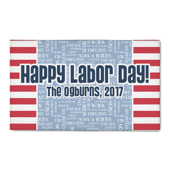 Custom Labor Day 3' x 5' Patio Rug (Personalized)