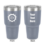 Labor Day 30 oz Stainless Steel Tumbler - Grey - Double-Sided (Personalized)