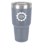 Labor Day 30 oz Stainless Steel Tumbler - Grey - Single-Sided