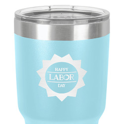 Labor Day 30 oz Stainless Steel Tumbler - Teal - Double-Sided (Personalized)