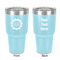 Labor Day 30 oz Stainless Steel Ringneck Tumbler - Teal - Double Sided - Front & Back