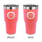 Labor Day 30 oz Stainless Steel Ringneck Tumblers - Coral - Double Sided - APPROVAL