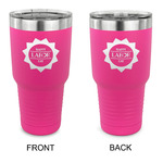 Labor Day 30 oz Stainless Steel Tumbler - Pink - Double Sided (Personalized)