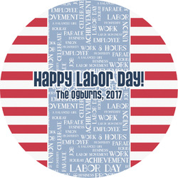 Labor Day Multipurpose Round Labels - 4" (Personalized)