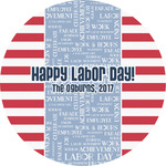 Labor Day Multipurpose Round Labels - 5" (Personalized)