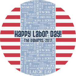 Labor Day Multipurpose Round Labels - 5" (Personalized)