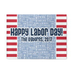 Labor Day 5' x 7' Patio Rug (Personalized)