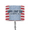 Labor Day 8" Drum Lampshade - ON STAND (Fabric)