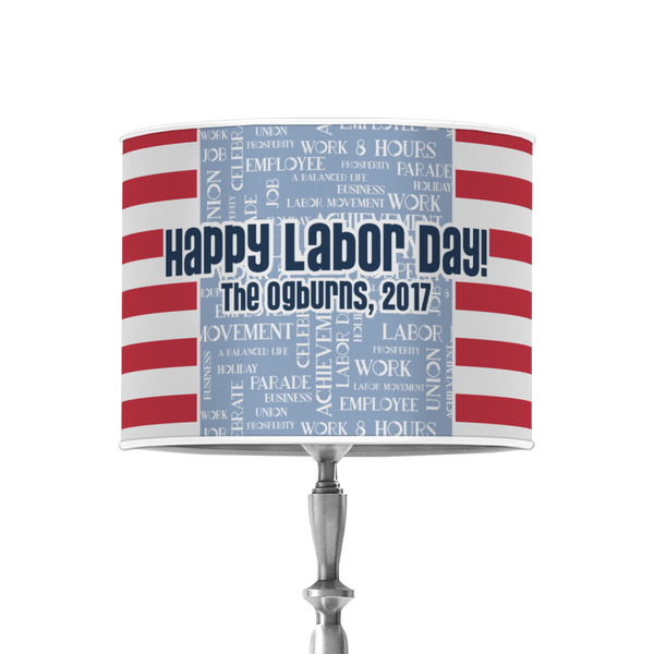 Custom Labor Day 8" Drum Lamp Shade - Poly-film (Personalized)