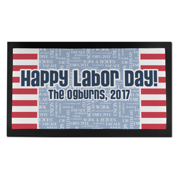 Custom Labor Day Bar Mat - Small (Personalized)