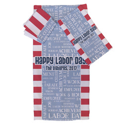 Labor Day Bath Towel Set - 3 Pcs (Personalized)