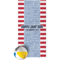 Labor Day Beach Towel (Personalized)