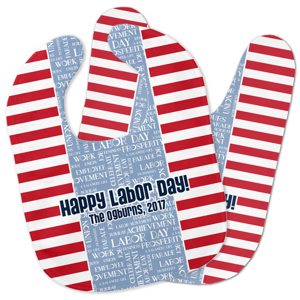 Custom Labor Day Baby Bib w/ Name or Text