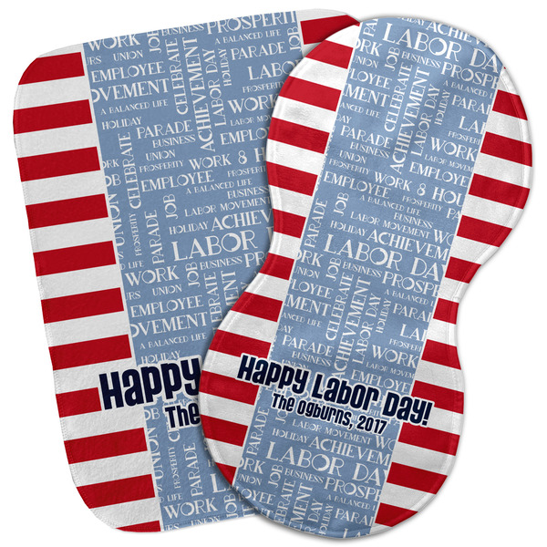 Custom Labor Day Burp Cloth (Personalized)