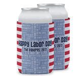 Labor Day Can Cooler (12 oz) w/ Name or Text