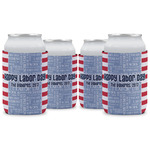 Labor Day Can Cooler (12 oz) - Set of 4 w/ Name or Text