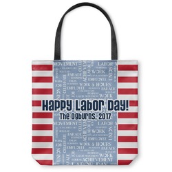 Labor Day Canvas Tote Bag - Large - 18"x18" (Personalized)