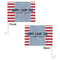 Labor Day Car Flag - 11" x 8" - Front & Back View