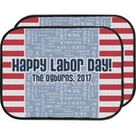 Labor Day Car Floor Mats (Back Seat) (Personalized)