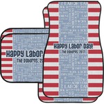 Labor Day Car Floor Mats Set - 2 Front & 2 Back (Personalized)