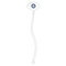 Labor Day Clear Plastic 7" Stir Stick - Oval - Single Stick