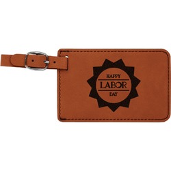 Labor Day Leatherette Luggage Tag