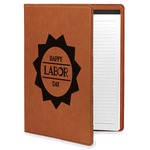 Labor Day Leatherette Portfolio with Notepad