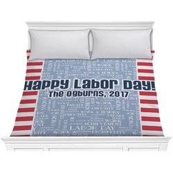 Labor Day Comforter - King (Personalized)