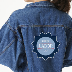 Labor Day Twill Iron On Patch - Custom Shape - 2XL - Set of 4