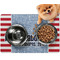 Labor Day Dog Food Mat - Small LIFESTYLE