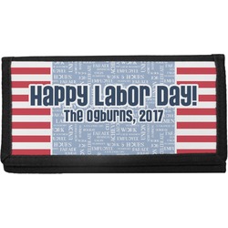 Labor Day Canvas Checkbook Cover (Personalized)