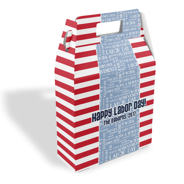 Custom Labor Day Gable Favor Box (Personalized)