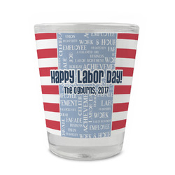 Labor Day Glass Shot Glass - 1.5 oz - Single (Personalized)