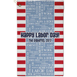 Labor Day Golf Towel - Poly-Cotton Blend - Small w/ Name or Text