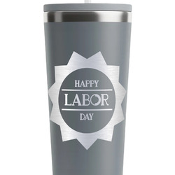 Labor Day RTIC Everyday Tumbler with Straw - 28oz - Grey - Single-Sided