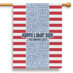 Labor Day 28" House Flag - Single Sided (Personalized)