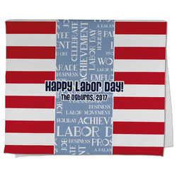 Labor Day Kitchen Towel - Poly Cotton w/ Name or Text