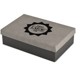 Labor Day Large Gift Box w/ Engraved Leather Lid