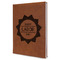 Labor Day Leather Sketchbook - Large - Single Sided - Angled View