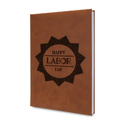 Labor Day Leather Sketchbook - Small - Double Sided (Personalized)