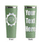 Labor Day Light Green RTIC Everyday Tumbler - 28 oz. - Front and Back