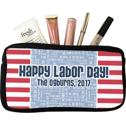 Labor Day Makeup / Cosmetic Bag - Small (Personalized)