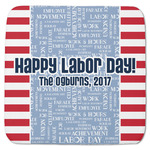 Labor Day Memory Foam Bath Mat - 48"x48" (Personalized)