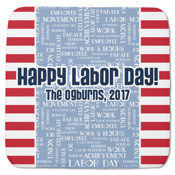 Custom Labor Day Memory Foam Bath Mat - 48"x48" (Personalized)